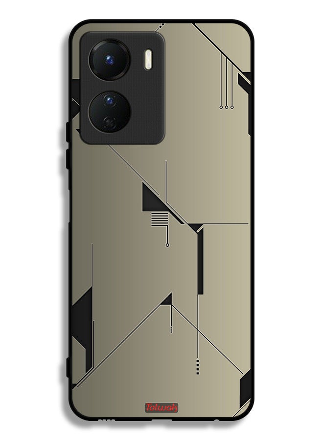 Tolwak Vivo Y16 Protective Case Cover Minimalism Abstract Digital Art - Image 1