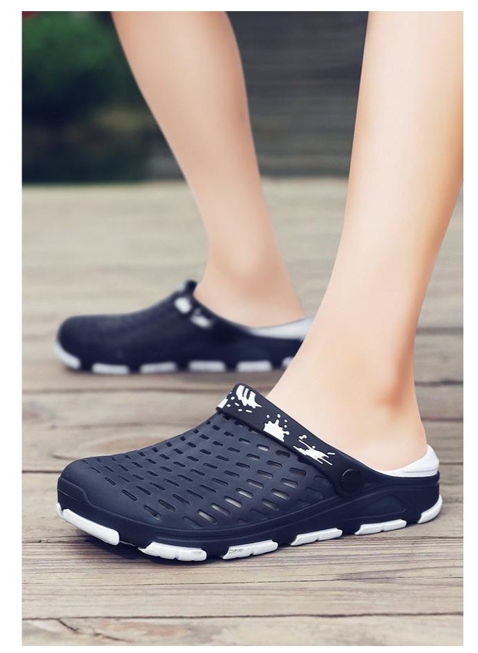 NIBEMINENT Men's Summer Breathable Lightweight Soft Bottom Sandals Hole Hole Beach Shoes   Casual Footwear for Adults - Image 3