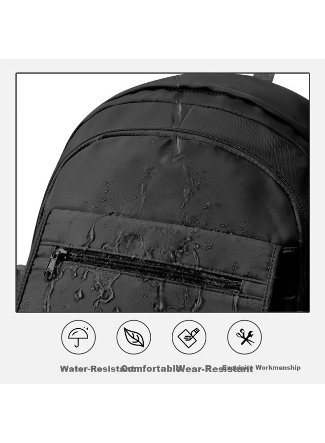 Landcase Middle School Student Backpack For Girls High-value Lightweight Primary School Shoulder Bag Grades 4-6 Large Capacity Lightweight 3173 Black - Image 4