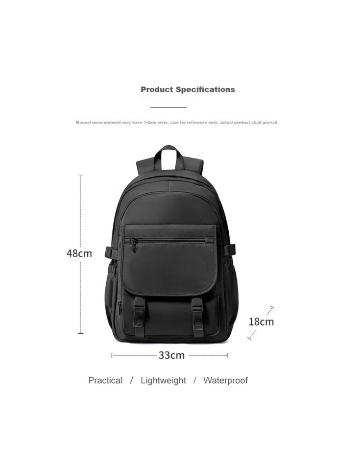Landcase Middle School Student Backpack For Girls High-value Lightweight Primary School Shoulder Bag Grades 4-6 Large Capacity Lightweight 3173 Black - Image 5