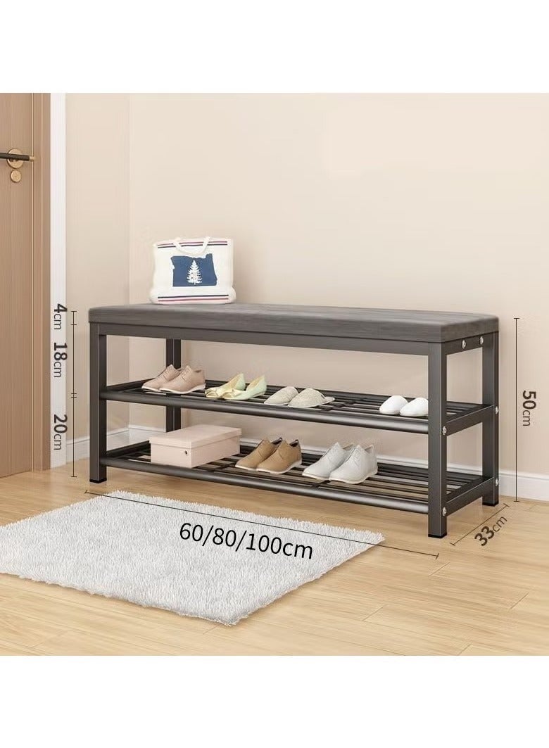 YQbest Shoes Bench, Shoe Changing Stool for Closet, Entryway Garage & Corridor,with Cushion Padded Seat, Shoe Organizer with Storage for Entryway Hallway Bedroom Living Room Sturdy & Durable Shoes Rack  - Image 5