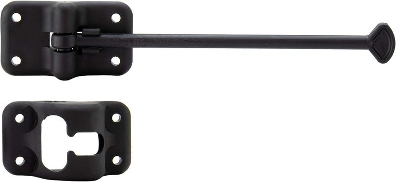 RecPro RV T-Style Door Holder Catch | Latch Holder | Cargo Hatch | Black or White Color Options | 4", 6" or 10" Option | RV Door Holder | RV Door Hardware | 2 Pack (10 Inches, Black) - Image 5