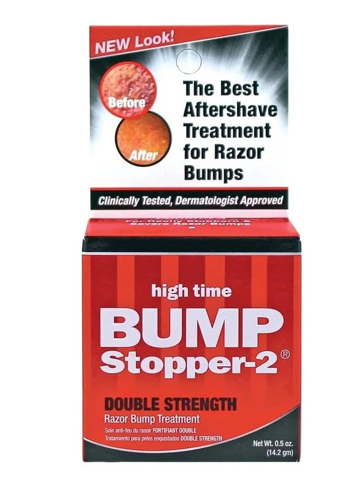 High Time Bump Stopper 2 Double Strength Razor Bump Treatment 0.5 Oz