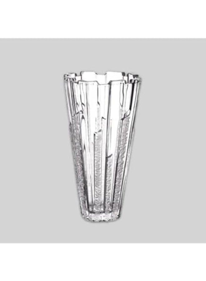 Decorative Transparent Glass Vase, Elegant Embossed Design, Suitable for Flower Arrangements and Home Accessories - Image 3