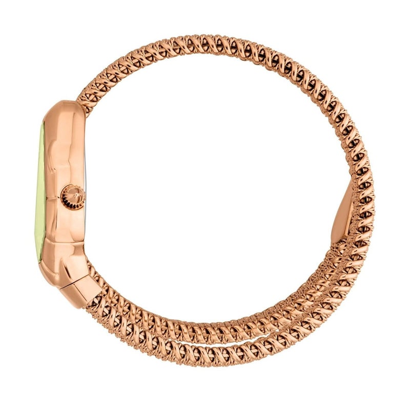 Just Cavalli Fiamma watch with green dial and rose gold-colored steel strap for women – JC1L426M0045 - Image 2