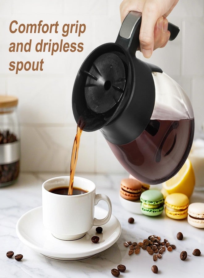 PCTTOIL 10-Cup Glass Carafe Replacement for Ninja CM401/CM400/CM300/CM371/CP301 Coffee Makers, Ninja Coffee Pot Replacement with Brew-Through Lid - Image 4