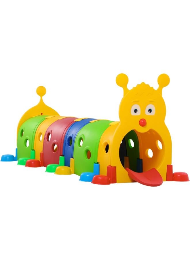 لعبة نفق كاتربيلر للأطفال من كابا، معدات لعب خارجية للتسلق والزحف، مناسبة للأعمار من 3 إلى 6 سنوات، 6 أقسام، مناسبة للحضانة، ومرحلة ما قبل المدرسة، وملعب، متعددة الألوان (349-001) - Image 1