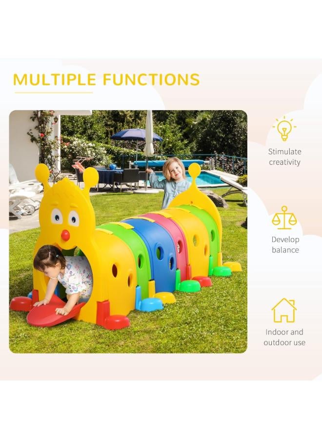 لعبة نفق كاتربيلر للأطفال من كابا، معدات لعب خارجية للتسلق والزحف، مناسبة للأعمار من 3 إلى 6 سنوات، 6 أقسام، مناسبة للحضانة، ومرحلة ما قبل المدرسة، وملعب، متعددة الألوان (349-001) - Image 3