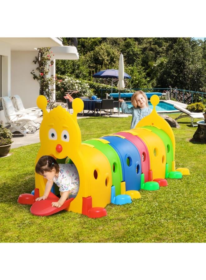 لعبة نفق كاتربيلر للأطفال من كابا، معدات لعب خارجية للتسلق والزحف، مناسبة للأعمار من 3 إلى 6 سنوات، 6 أقسام، مناسبة للحضانة، ومرحلة ما قبل المدرسة، وملعب، متعددة الألوان (349-001) - Image 2