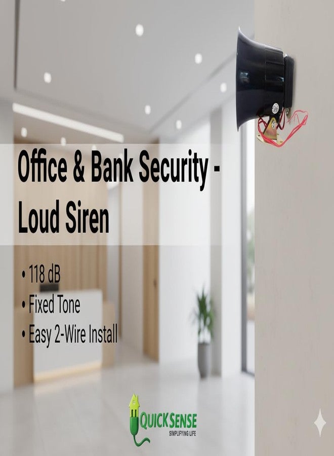 Quick Sense Electronic Siren QS-H1 | 115 dB Standard Alarm | 220V AC | ABS Housing | Adjustable Mount | Industrial & Security Use - Image 5