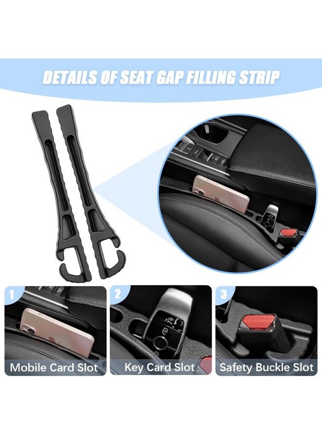 Pincuttee 2PC Car Seat Gap Filler Organizer,Gap Filler Organizer for Car,Universal Fit Car SUV Truck,Organizer Fill The Gap Between Seat and Console, Black - Image 5