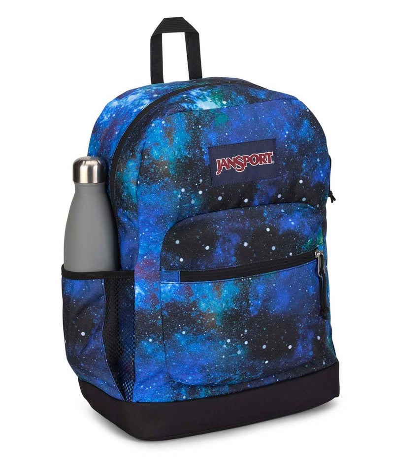 JanSport Cross Town Plus Backpack - Large Main Compartment, Side Water Bottle Pocket, 15-Inch Padded Laptop Sleeve - Cyberspace Galaxy - Image 3
