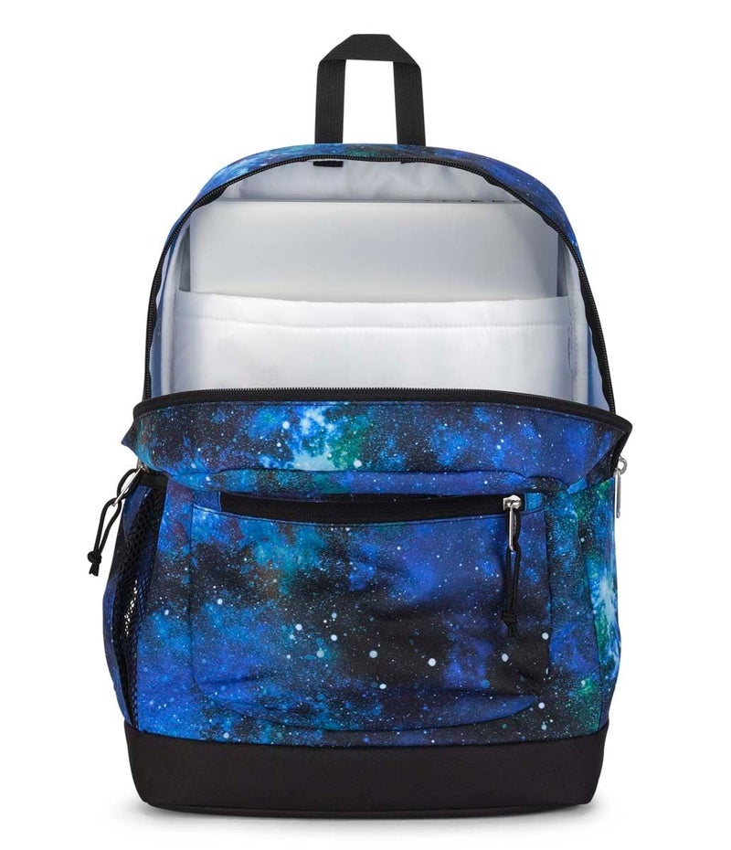 JanSport Cross Town Plus Backpack - Large Main Compartment, Side Water Bottle Pocket, 15-Inch Padded Laptop Sleeve - Cyberspace Galaxy - Image 5