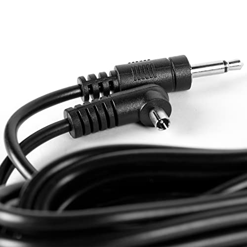 Fotoconic 10ft/3M 3.5mm to Male Flash PC Sync Cord Cable with 6.35mm to 3.5mm Jack Adapter for Studio Strobe Trigger Camera Lighting - Image 3