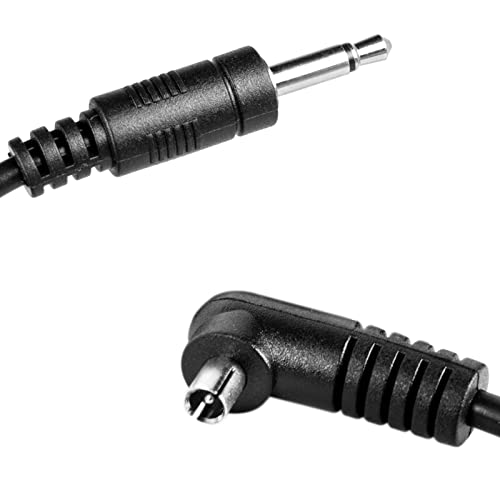 Fotoconic 10ft/3M 3.5mm to Male Flash PC Sync Cord Cable with 6.35mm to 3.5mm Jack Adapter for Studio Strobe Trigger Camera Lighting - Image 2