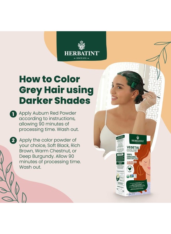 Herbatint Henna Color Organic Hair Dye - Vegan Henna Powder & Herbal Formula - Deep Burgundy - 3.5oz - Image 4