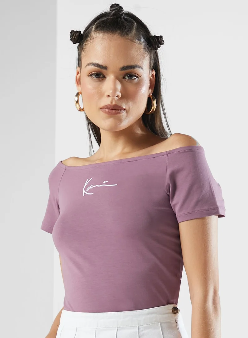 Karl Kani Signature Off Shoulder T-Shirt