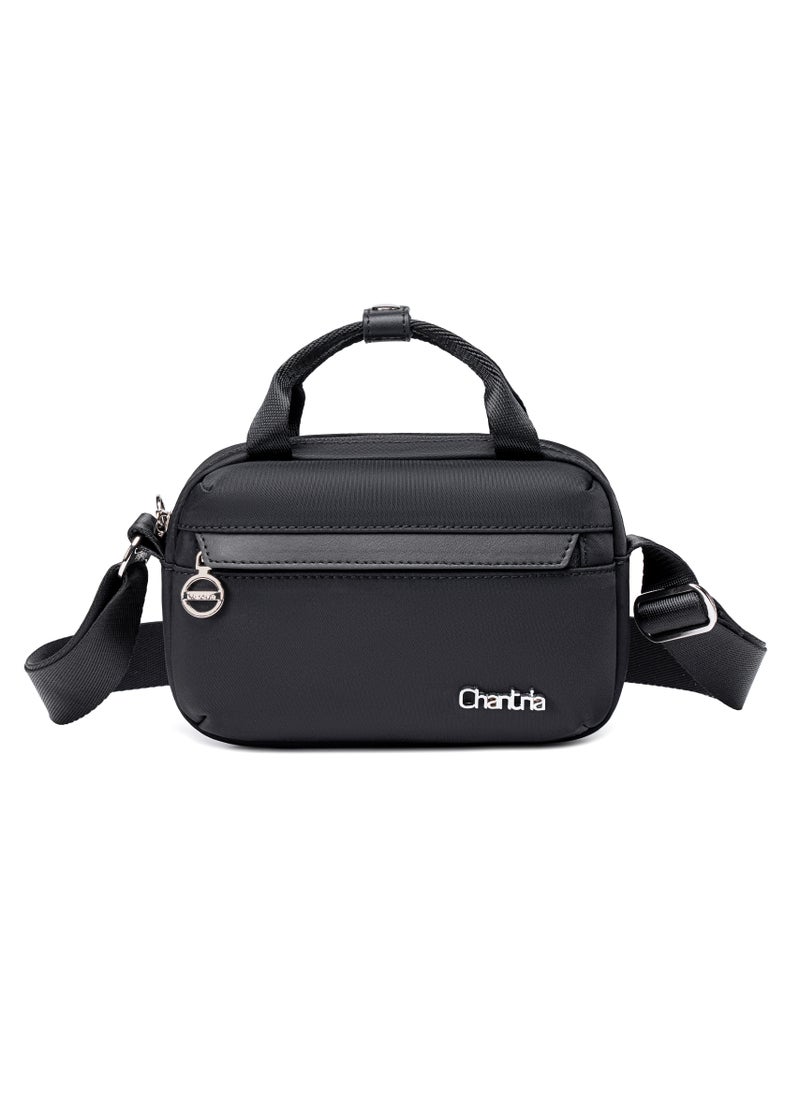 Chantria Premium Durable Lady’s Shoulder Bag Water Resistant Multifunctional Anti-Theft Sling Bag for Casual Travel Daily Out, CB00771-Black  - Image 2