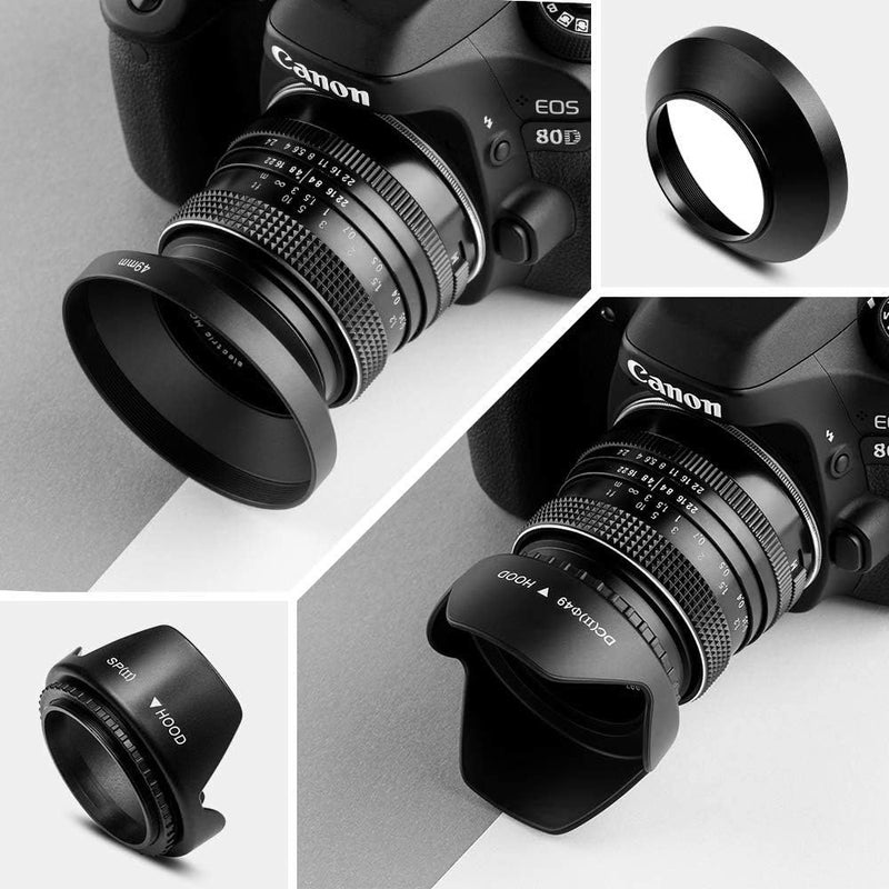 Sedremm 82mm Lens Filter Accessories Kit:UV CPL Adjustable ND Filter(ND2-ND400),Macro Close up Filter Set(+1,+2,+4,+10),Lens Hood,3 in 1 Grey Card for Canon Nikon Sony Pentax Olympus Fuji DSRL Camera - Image 2