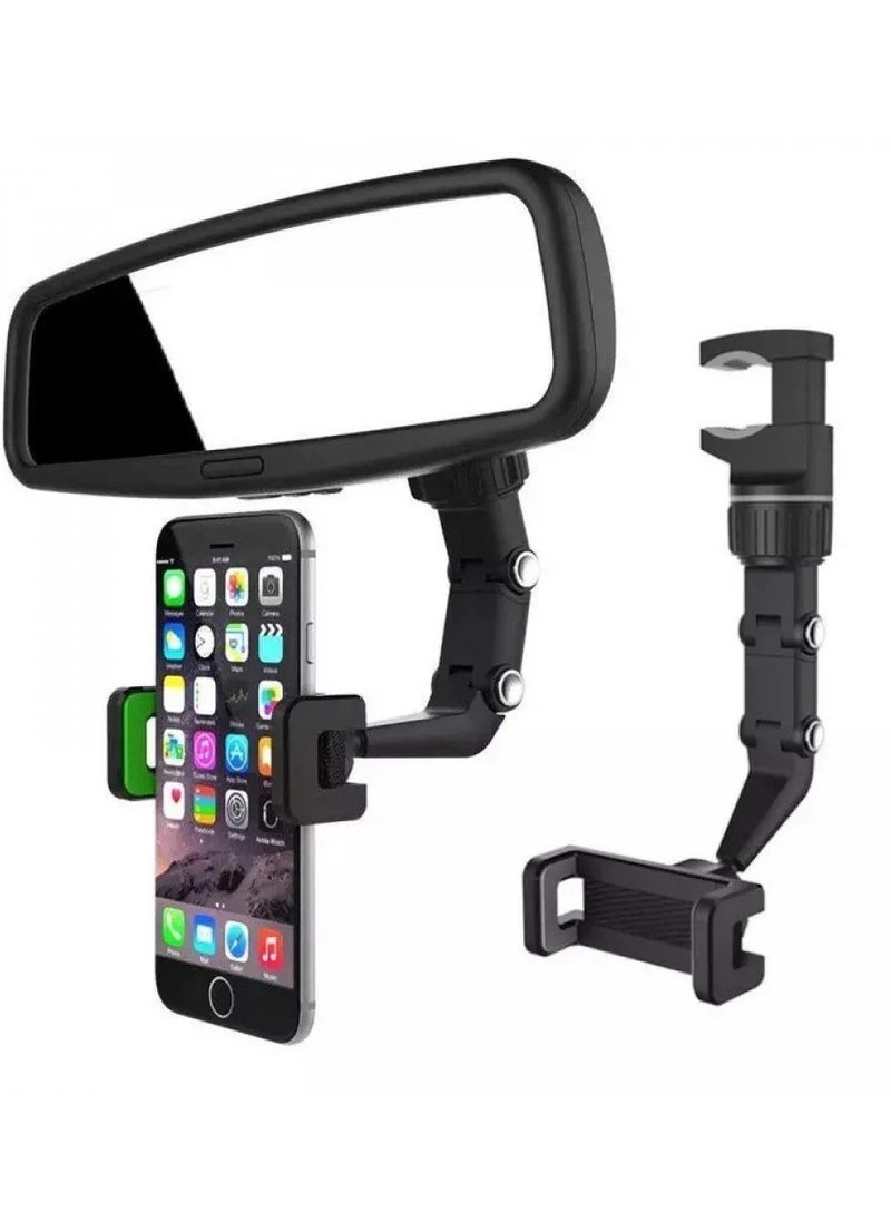 ELTRAZONE - BASTEC mobile phone holder for car mirrors with 360-degree control BC945 - Image 1