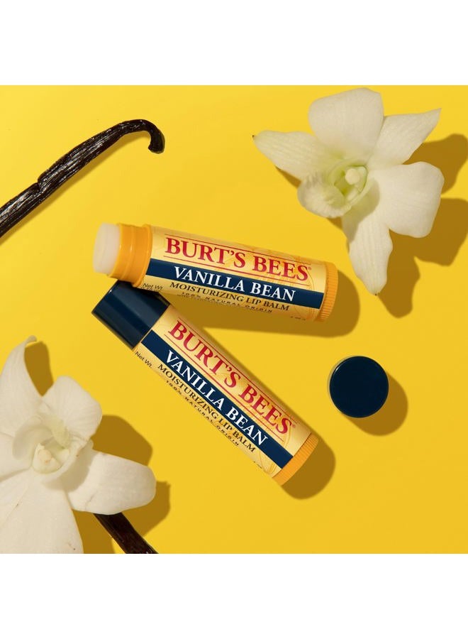 Burt's Bees 100% Natural Moisturizing Lip Balm, Vanilla Bean - 4 Tubes - Image 3
