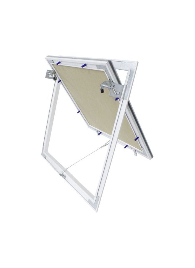 Mechanical Gypsum Access Panel with White Aluminum Frame, 30x30 cm