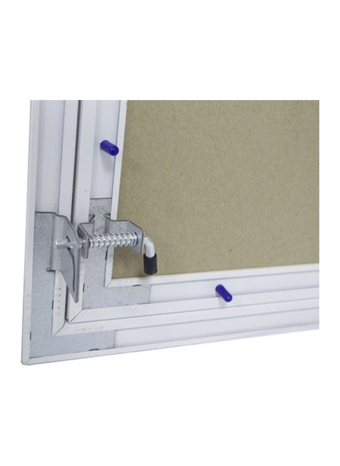 Mechanical Gypsum Access Panel with White Aluminum Frame, 30x30 cm