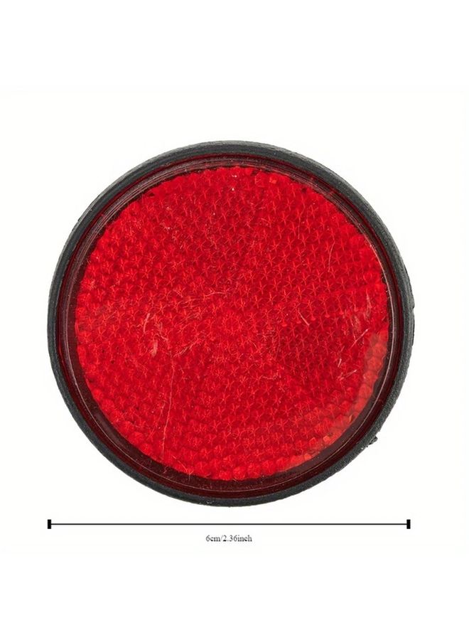 Red Reflective Stickers 6pcs For Motorcycle Bicycle Night Visibility Safety - Image 4