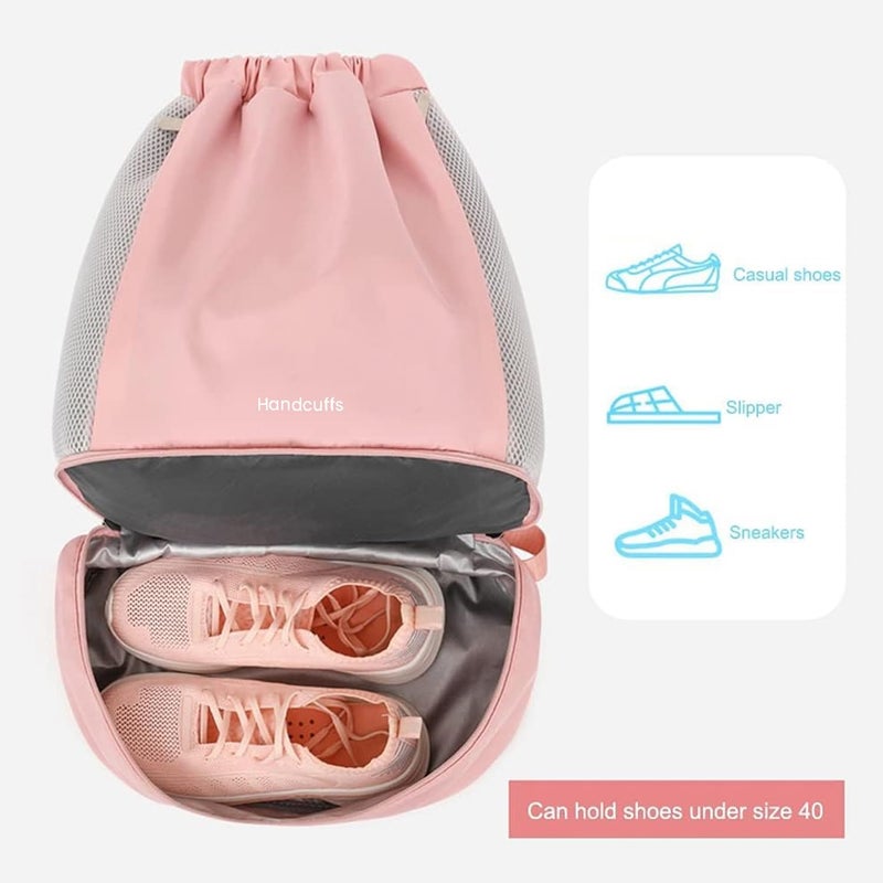 Handcuffs Drawstring Backpack Casual Sports Bag For Men & Women Swimming Pool Hiking Beach Gym Backpacks Bag - Image 4