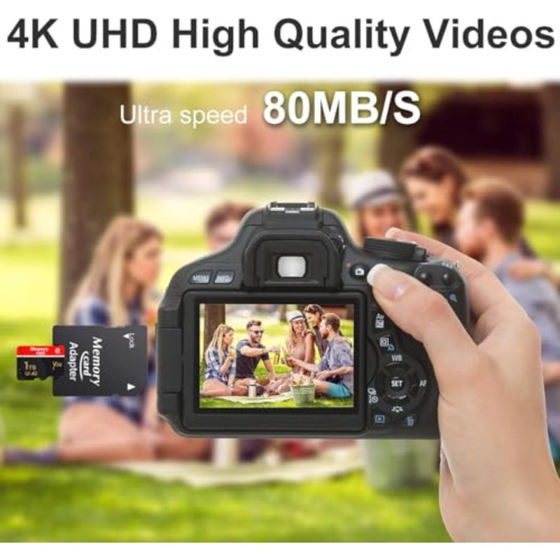 بطاقة ذاكرة TF بطاقة صغيرة سعة 1024 جيجابايت U3 A2 V30 عالية السرعة مع محول، تدعم تسجيل فيديو فائق الدقة 4K - Image 2