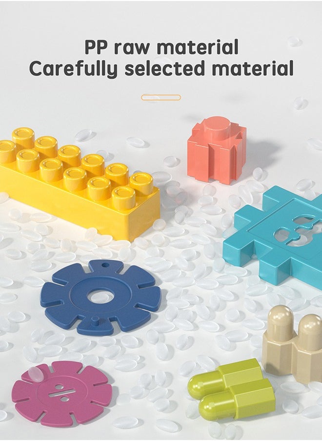 160 pcs Set  Kids Building Blocks Construction Toy - Learning Playset STEM Educational Kit Child Branin Development Preschool Kindergarten Toy  - Image 4