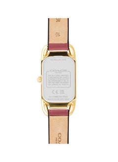 COACH Women's Analog Rectangle Shape Leather Wrist Watch 14504117 - 17.5 Mm  - Image 3