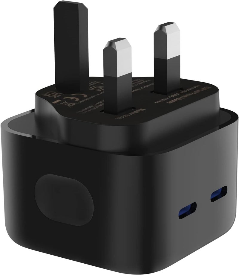 فينسوك شاحن VINSOC 35W USB-C، محول GaN للشحن السريع من النوع C متعدد المنافذ، قابس شاحن حائط متوافق مع iPhone 13/13 mini/13 Pro/13 Pro Max/12، Galaxy، Pixel 4/3، iPad/iPad mini، والمزيد - Image 1