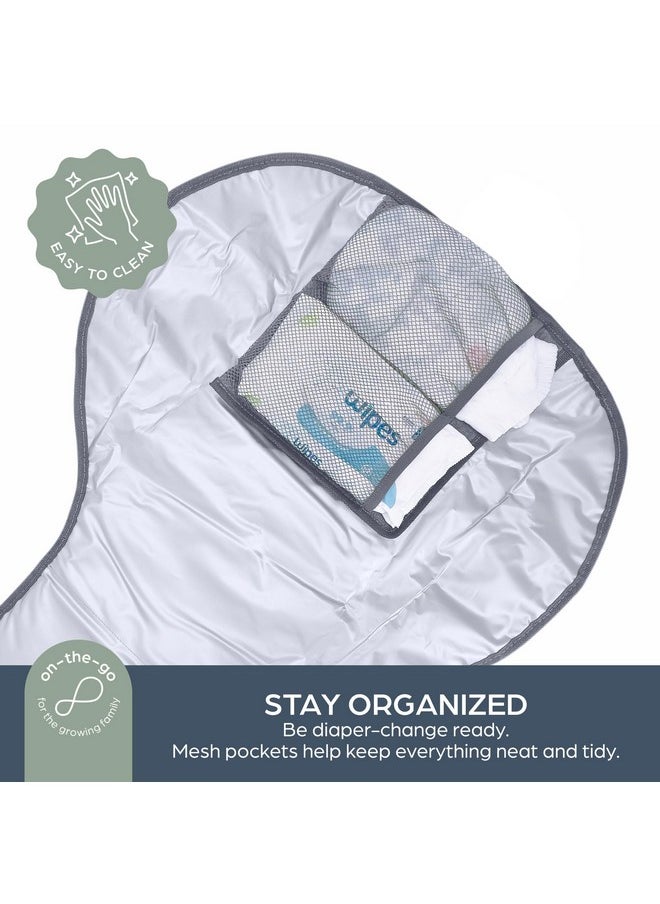 dreambaby Dreambaby Fold and Go Baby Changing Pad - Portable Diaper Changing Pad - Organizer Pockets, Cushioned, Foldable Changing Mat Fits in Diaper Bag for Easy On the Go Diaper Changing Pad, Great for Travel  - Image 2
