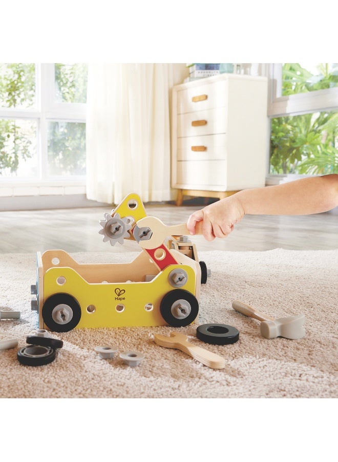 Hape صندوق أدوات هابي للبناء (83 قطعة) - Image 4