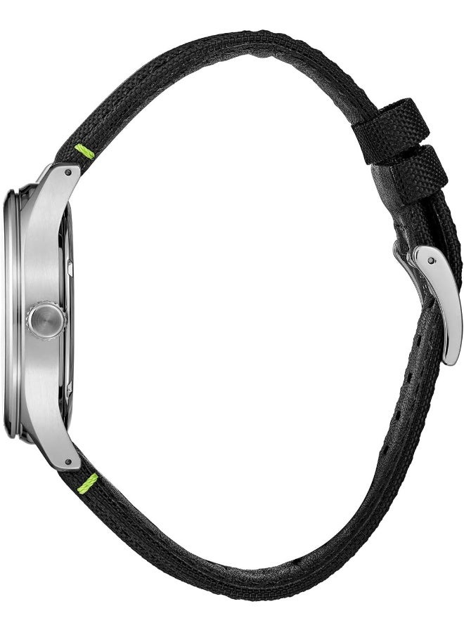 Seiko ساعة يد للرجال بقرص أسود من كواتز بيغ ديت SUR517P1 - Image 4