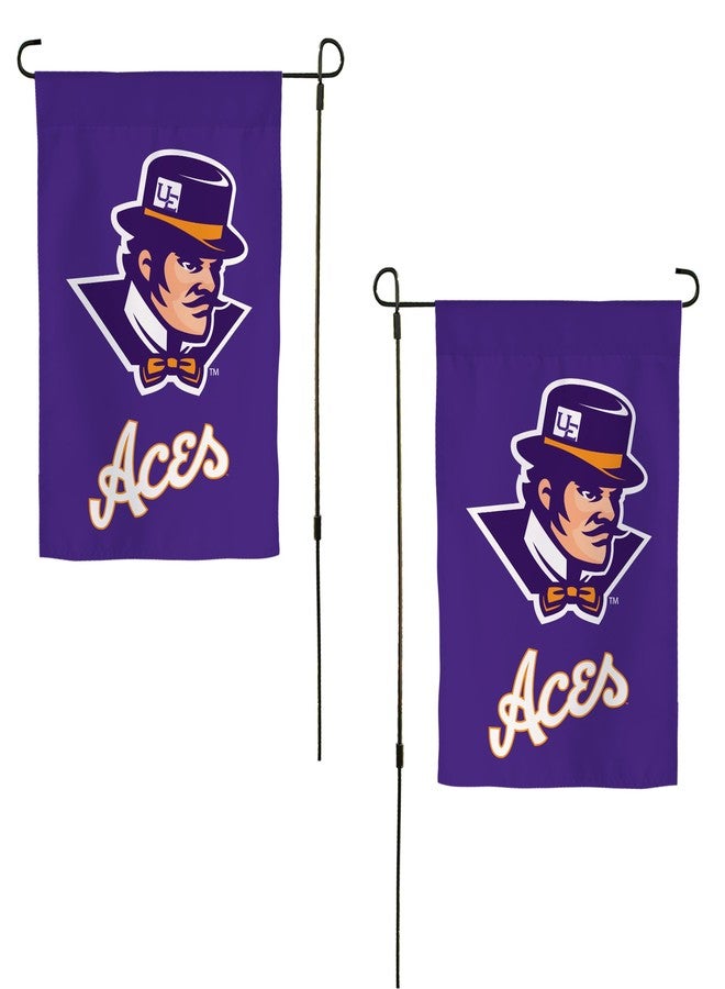 Desert Cactus University of Evansville UE Garden Flag – 19 x 12 inch Evansville Purple Aces Banner, For Outdoor Display and Events (Design A) - Image 1