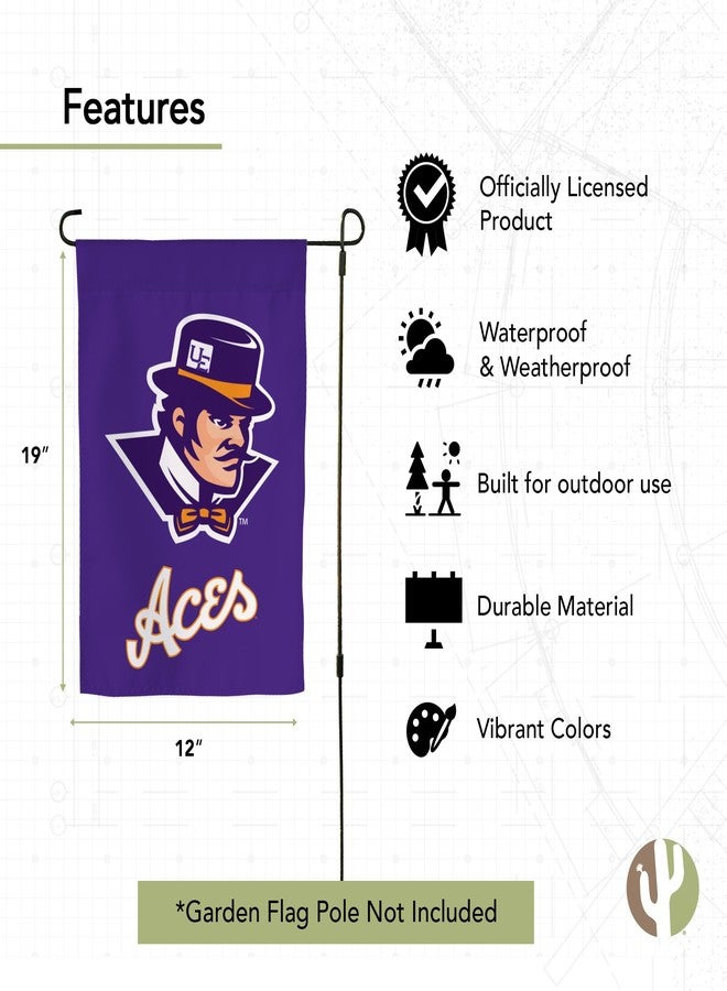 Desert Cactus University of Evansville UE Garden Flag – 19 x 12 inch Evansville Purple Aces Banner, For Outdoor Display and Events (Design A) - Image 4