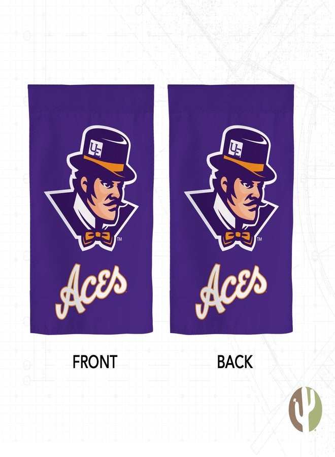Desert Cactus University of Evansville UE Garden Flag – 19 x 12 inch Evansville Purple Aces Banner, For Outdoor Display and Events (Design A) - Image 2