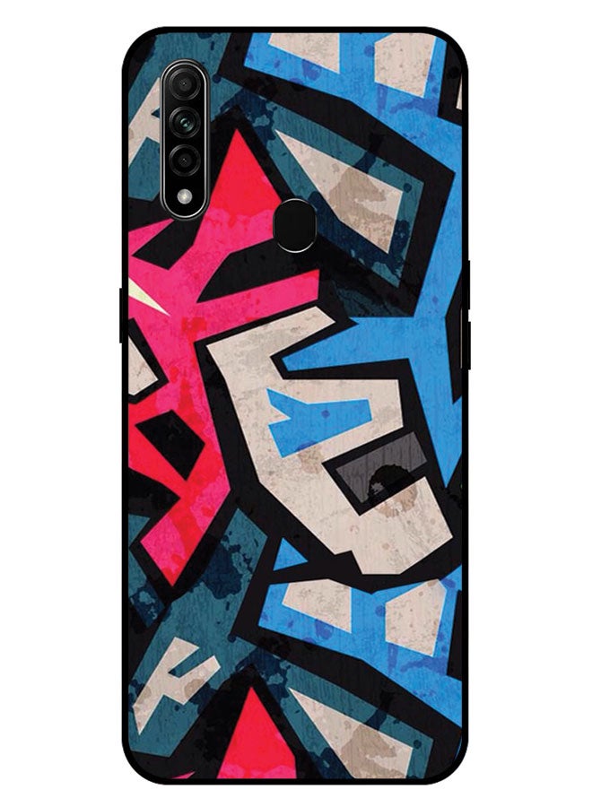 EYE CATCH Printed Protective Case Cover For Oppo A31 -  Blue & Pink Pattern - Image 1