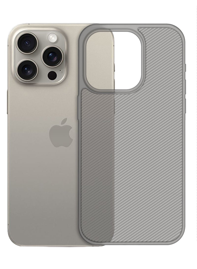 Case Cover for iPhone 16 Pro Max, Air Skin Line Design Back Cover, Sturdy Durable Ultra-Thin Case, Drop Protection Cover Clear - Black - Image 2