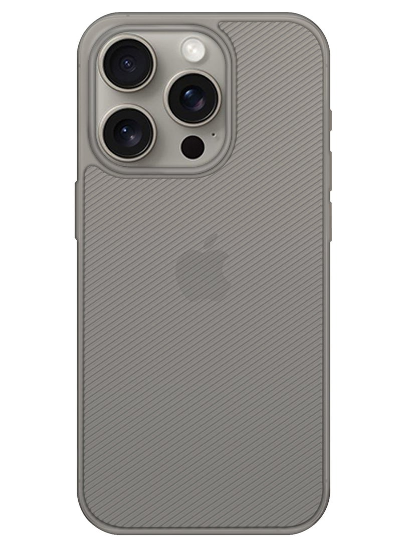Case Cover for iPhone 16 Pro Max, Air Skin Line Design Back Cover, Sturdy Durable Ultra-Thin Case, Drop Protection Cover Clear - Black - Image 3
