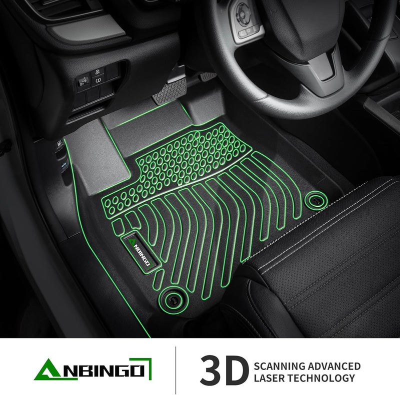 ANBINGO Custom Floor Mats for Genesis GV70 2022-2023 - All Weather Heavy Duty TPE Waterproof Liners - Image 3
