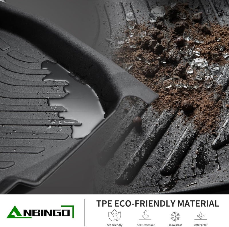 ANBINGO Custom Floor Mats for Genesis GV70 2022-2023 - All Weather Heavy Duty TPE Waterproof Liners - Image 4