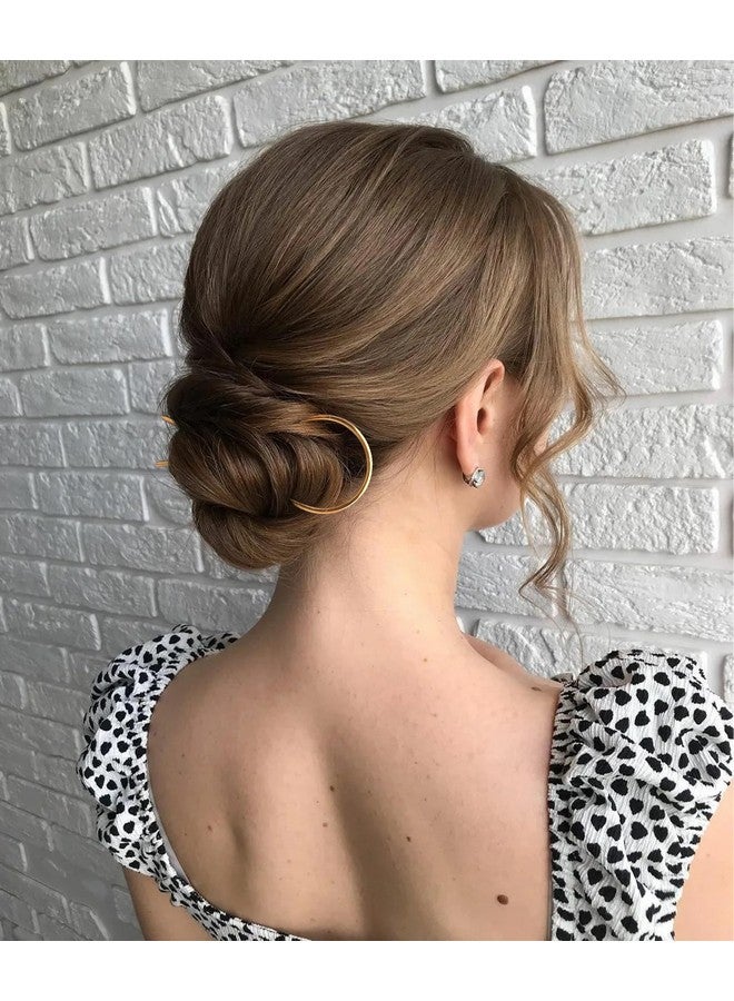 Chanaco French Hair Pins for Women Gold Silver Updo Hair Accessories U Shaped Hair Pins for Buns Twist Hairpin for Styling Metal Hair Fork with Combs for Girls Non Slip Hair Sticks for Thick Hair - Image 4
