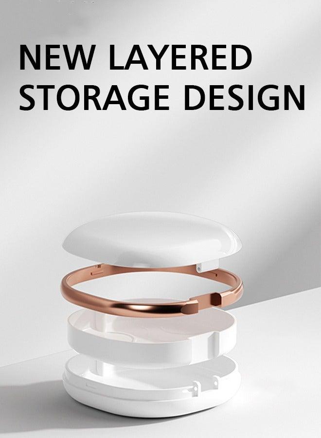 جيفت العناية بالفم، الأسنان، جهاز تقويم الأسنان الخفي، مثبتات التقويم، صندوق تخزين، منظم، حاوية (أبيض مع مرآة) - Image 3