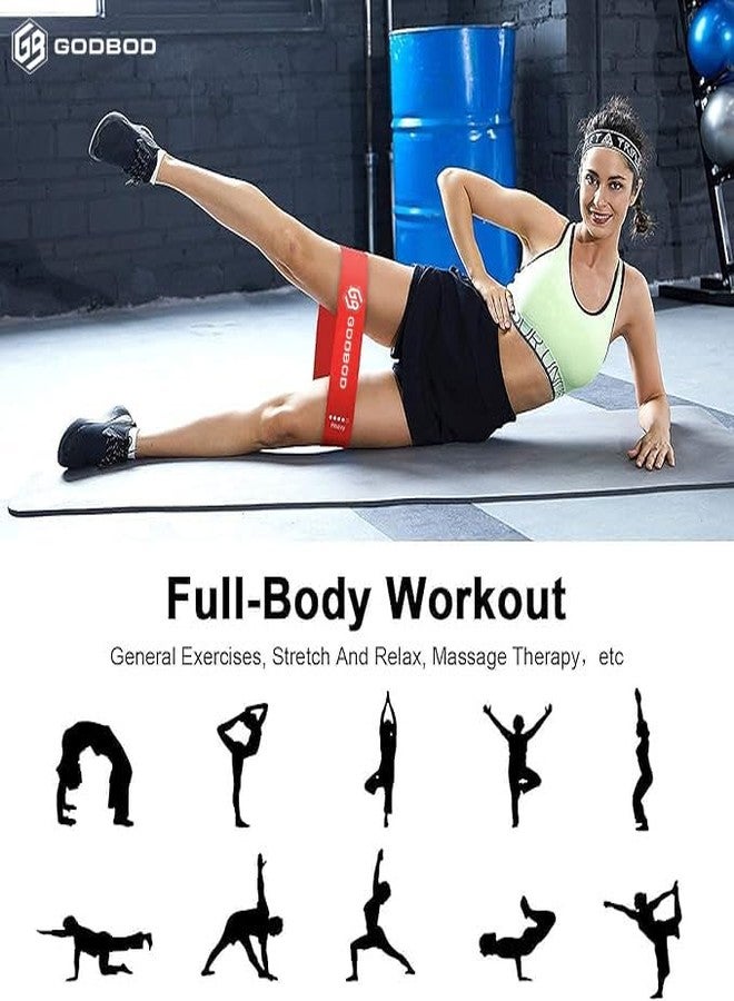 GODBOD Ultimate Resistance Bands Set - 5 Pack with Carrying Bag, Exercise Bands for Strength Training, Yoga, Pilates, Physical Therapy, Home Workouts - Short Loop Bands - Image 4