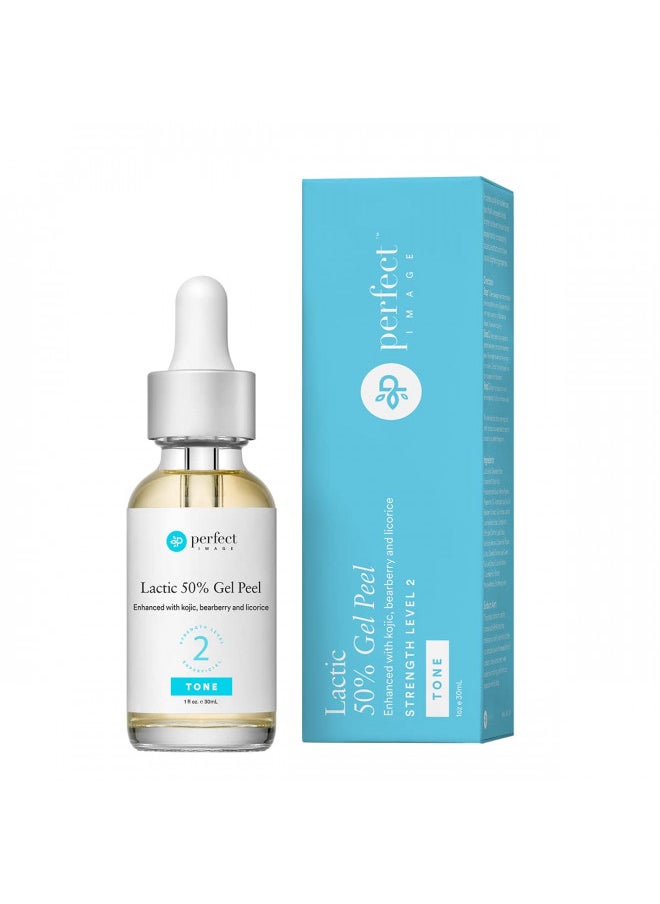 Lactic 50% Gel Peel, Chemical Peels for Face Breakout Scars, Chemical Exfoliant for Face, Strength Level 2, 1.0 fl oz. e, 30 mL Perfect Image