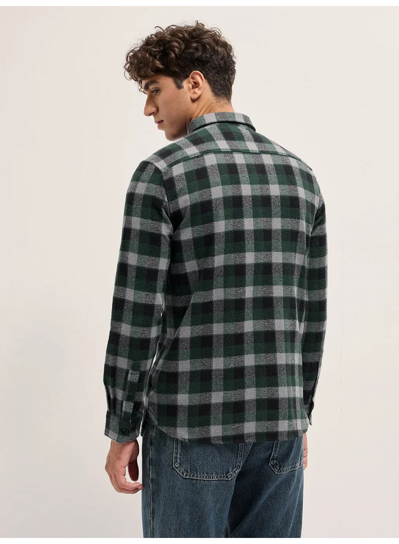 THE BEAR HOUSE  Men’s Long Sleeve Shirt – Classic, Comfortable and Stylish Essential for Work, Travel or Casual Outings for Men | Best Price UAE