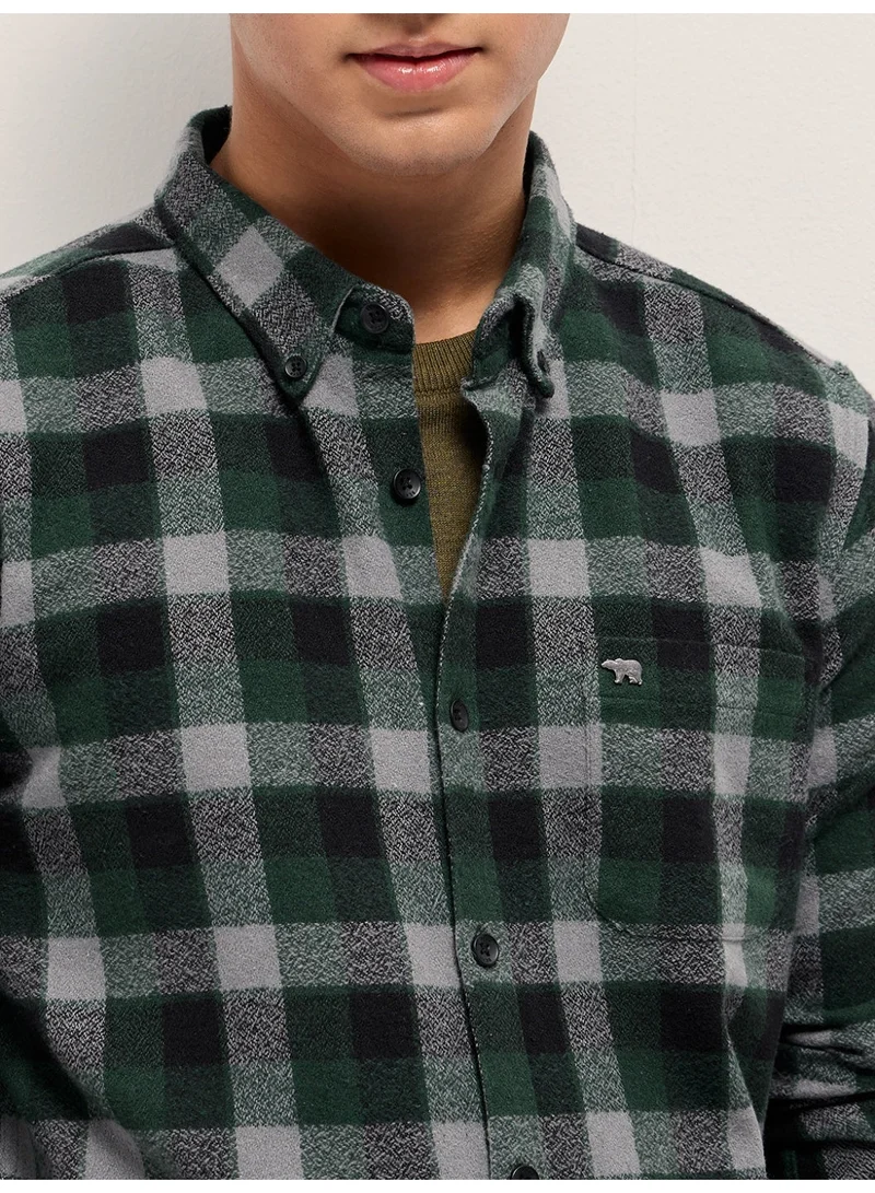 THE BEAR HOUSE  Men’s Long Sleeve Shirt – Classic, Comfortable and Stylish Essential for Work, Travel or Casual Outings for Men | Best Price UAE